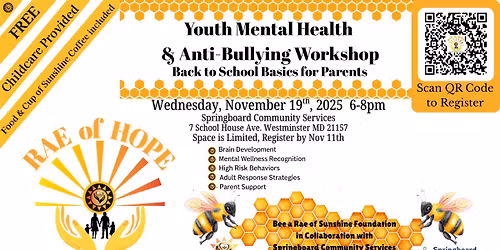 Rae of Hope Parent Workshop-Youth Mental Health Basics for Parents