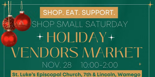 Shop Small Saturday Holiday Vendors Market