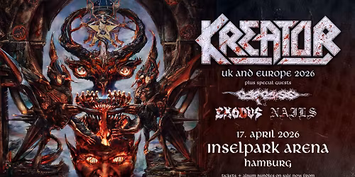KREATOR - Krushers Of The World Tour | Hamburg