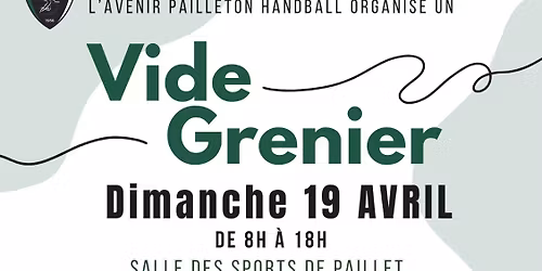 Vide grenier - Avenir PAilleton