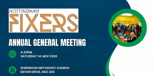 Nottingham Fixers' AGM - Saturday, 14th Nov 2026