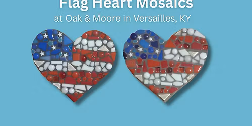 Flag Heart Mosaic Workshop - Versailles, KY