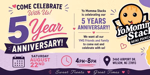 Yo Momma Stacks 5th Year Anniversary !