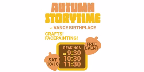Autumn Storytime at Vance Birthplace