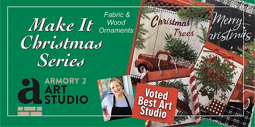 Fabric & Wood Hanging Ornaments - Make It Christmas