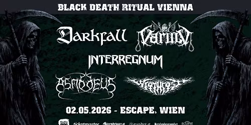 BLACK DEATH RITUAL VIENNA I Darkfall + Varulv + Interregnum + Asmodeus + Wrathcast