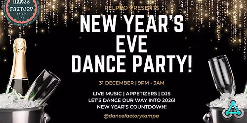New Year's Eve Dance Party at The Dance Factory Tampa Bay!