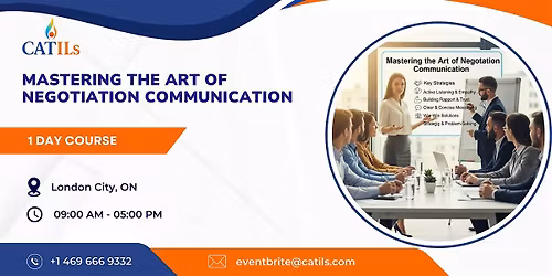 Mastering the Art of Negotiation Communication \u2013 1 Day Course in London