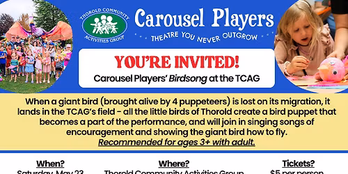 Carousel Players' Birdsong at the TCAG