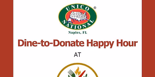 Dine to Donate Happy Hour!