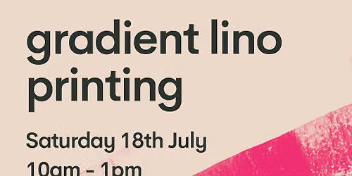 Gradient Lino Printing onto Paper with Hey Ho Print Co