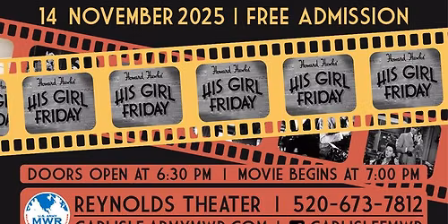 MWR Movie Night: His Girl Friday