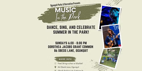 Ogunquit's Music in the Park Free Summer Concert Series