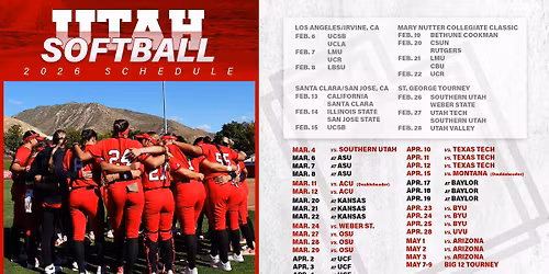 Utah Utes Softball vs. Arizona Wildcats