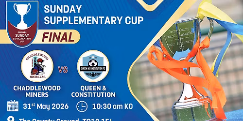 Chaddlewood Miners VS Queen & Constitution | Sunday Supplementary Cup Final 2026 