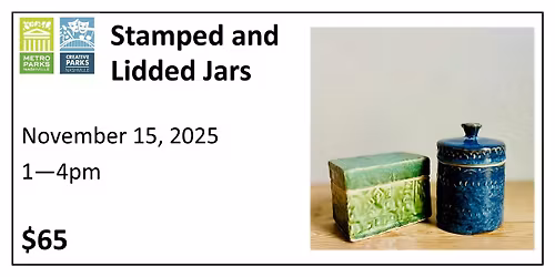 Stamped and Lidded Jars with Brooke Gillon