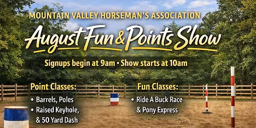 MVHA August Point & Fun Show