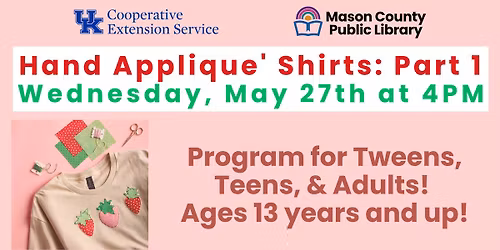 Hand Applique' Shirts: Part 1