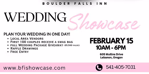 Boulder Falls Inn Wedding Showcase