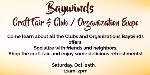 Resident Craft Fair and Club Expo