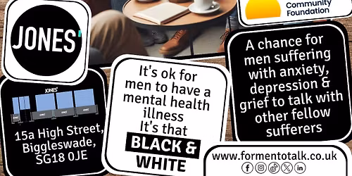 For Men To Talk - Biggleswade (Evening Session)