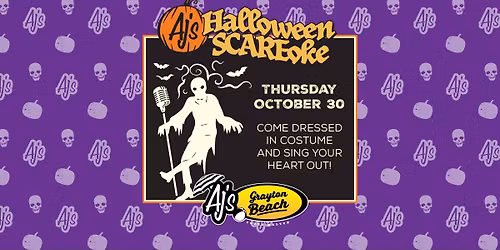 ### \ud83c\udf83 Scareoke Halloween Party! \ud83c\udfa4\ud83d\udc7b  at AJ's Grayton Beach! \ud83c\udfa4**