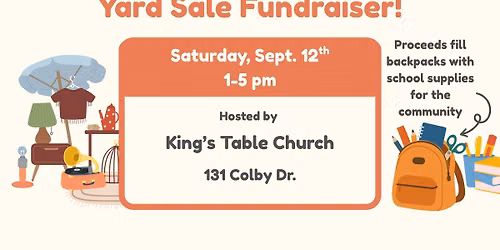 KTC YARD SALE FUNDRAISER