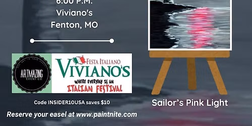 09\/01\/2026 Sailor\u2019s Pink Light Paint Nite at Viviano\u2019s in Fenton, MO