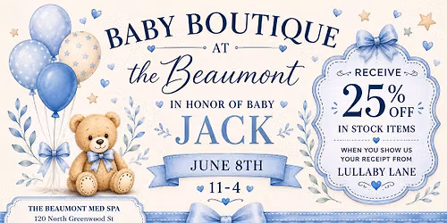 Showering Baby Jack at The Beaumont \ud83e\udd73