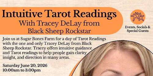 A Day of Intuitive Tarot Readings with Tracey from Black Sheep Rockstar