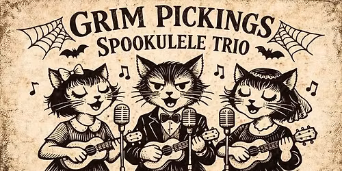 The Grim Pickings Spookulele Trio - Live at Pemberton Coffeehouse
