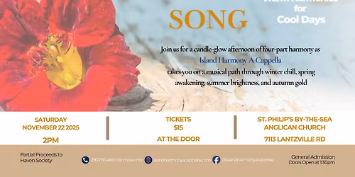 Seasons in Song with Island Harmony A Cappella
