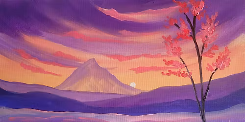 Purple Spring Paint and Sip at Steeplejack