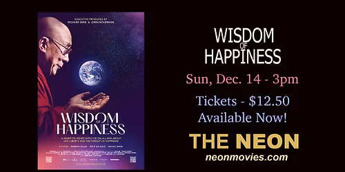 WISDOM OF HAPPINESS - Special Screening!