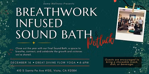 Breathwork Infused Sound Bath & Potluck