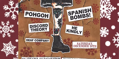 Sweater Weather ft. Pohgoh, Spanish Bombs, Discord Theory, He Kindly, Deaf Company @ Oscura