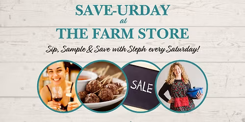 \ud83e\udd42 Save-urday at TF: Sip, Sample & Save every Saturday with Steph