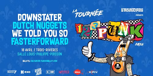 La tourn\u00e9e 123Punk 2026 \u00e0 Trois-Rivi\u00e8res \/\/ Samedi 18 avril 2026 \/\/ Salle Louis-Philippe-Poisson