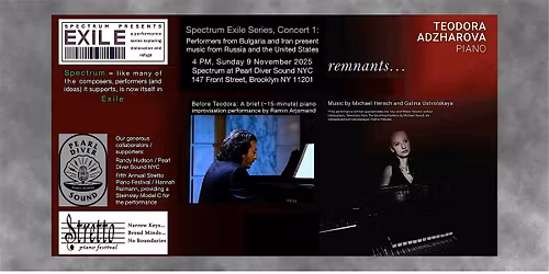 Spectrum Solo Piano Exile Series: