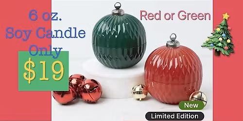 Glass Holiday Ornament Soy Candle Make 'n Take