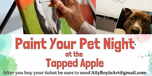 Pet Painting Night at the Tapped Apple