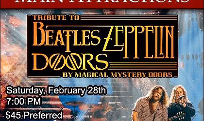 Magical Mystery Doors \u2013 Tribute to The Beatles, Led Zeppelin, The Doors