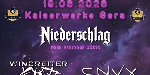 Metal Night - 3 Livebands - Niederschlag - Windreiter - CNVX