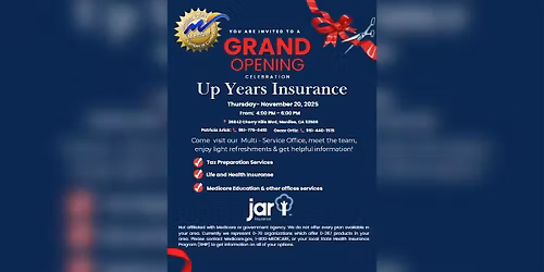 Grand opening celebration Up Years Insurance