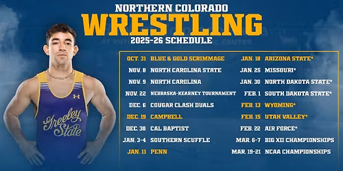 Northern Colorado Bears at Air Force Falcons Wrestling