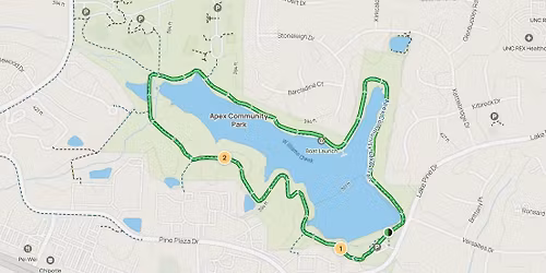 Lake Pine Loop @ Apex Community Park (2 miles)