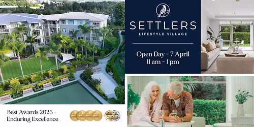 Settlers | Open Day, Tuesday 7 April | We keep winning awards. Find out why.