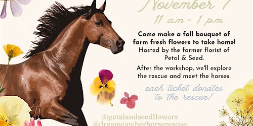 Petals & Ponies Bouquet Workshop