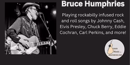 Live Music! Bruce Humphries at Tanners Grill and Bar West