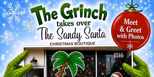 The Grinch Takes Over The Sandy Santa
